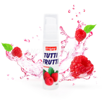 Съедобная гель-смазка TUTTI-FRUTTI для орального секса со вкусом малины 30г
