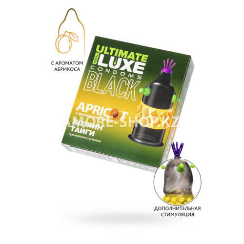 Презерватив Luxe Black Ultimate Хозяин Тайги (абрикос) 1 штука 2