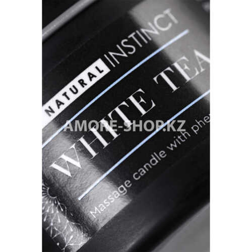 Массажная свеча ароматическая с феромонами Natural Instinct , WHITE TEA 70 ml 10