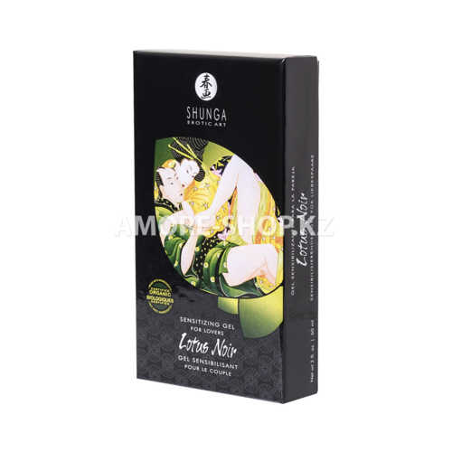 Возбуждающий гель для влюбленных Shunga Lotus Noir,уникальная формула с L-аргинином,60 мл 5