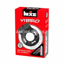 Виброкольцо Luxe Vibro Африканский Эль Дьябло + Презерватив
