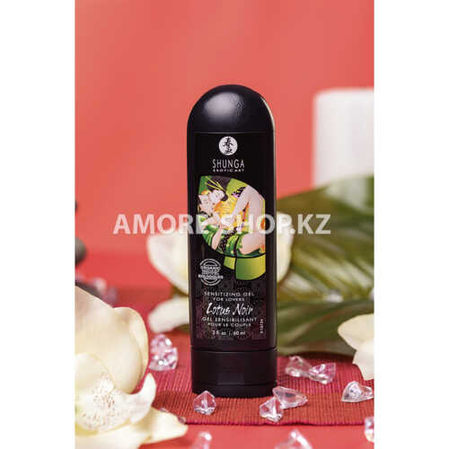 Возбуждающий гель для влюбленных Shunga Lotus Noir,уникальная формула с L-аргинином,60 мл 12