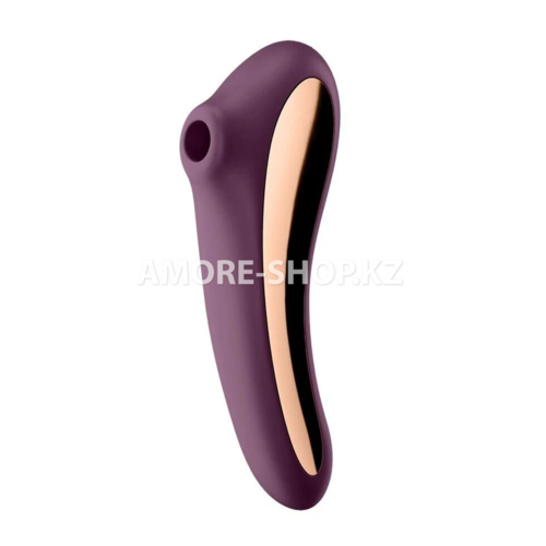 Вибромассажер с вакуумной стимуляцией Satisfyer Dual Kiss wine фиолетовый 2