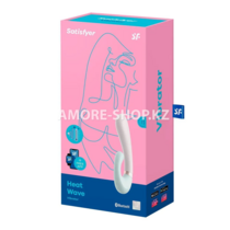 Смарт вибратор кролик с подогревом Satisfyer Heat Wave Connect App мятный