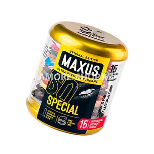 Презервативы Maxus, латекс, точечные, ребристые, железный кейс, 18 2