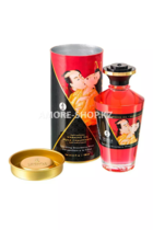 Масло для массажа Shunga Sparkling Strawberry Wine, разогревающее, с ароматом клубники и шампанского