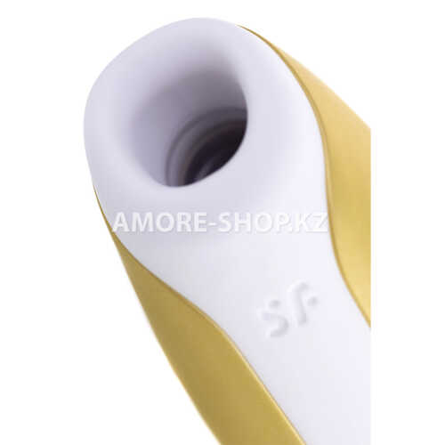 Вакуум-волновой бесконтактный стимулятор клитора Satisfyer Love Breeze, силикон, золотой, 9,5 см. 14