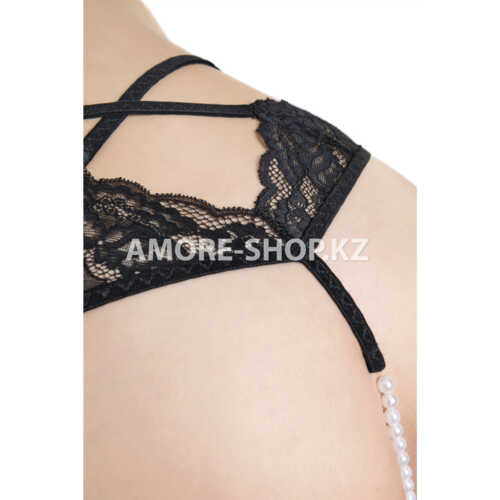 Эротические трусики Erolanta Lingerie Collection,кружевные,черные (42-44) 4