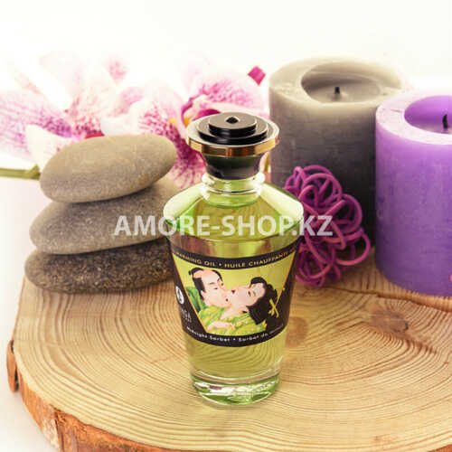Масло для массажа Shunga Midnight Sorbet, разогревающее, с ароматом щербета, 100 мл 10