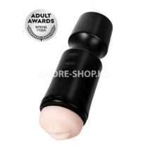 Мастурбатор TOYFA A-Toys, рот, TPE, черный, 24 см, 7,6 см