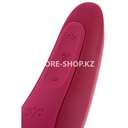 Вакуумный клиторальный стимулятор Satisfyer Curvy 1+ (темно-красный) 17