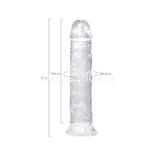 Фаллоимитатор A-Toys by TOYFA Auri, TPE, прозрачный, 20 см 9