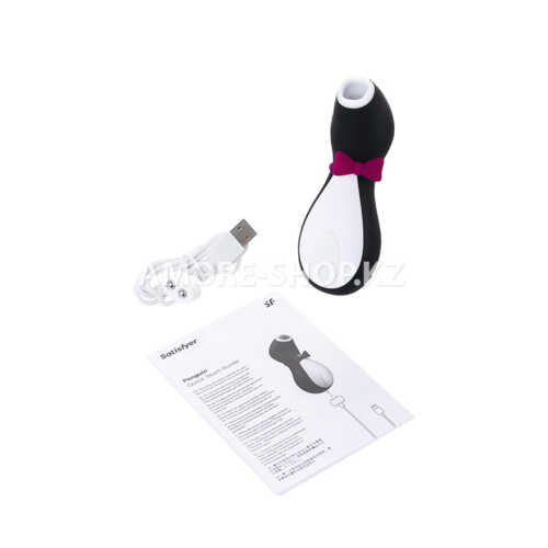 Вакуум-волновой бесконтактный стимулятор клитора Satisfyer Pro Penguin Ng, силикон, черный, 11,5 см. 10