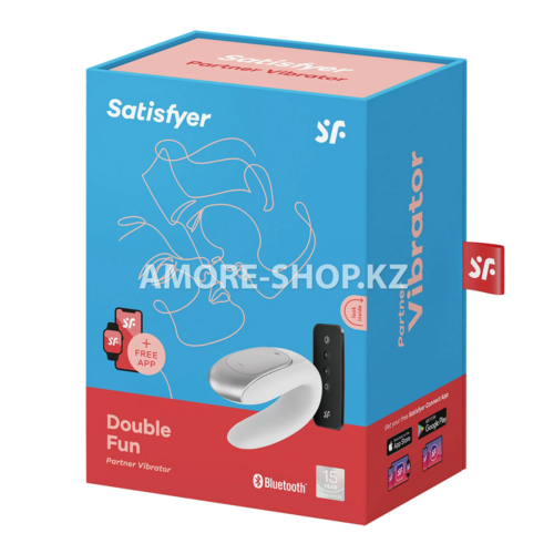 Парный вибратор Satisfyer Double Fun с возможностью управления через пульт и приложение (фиолетовый) 7